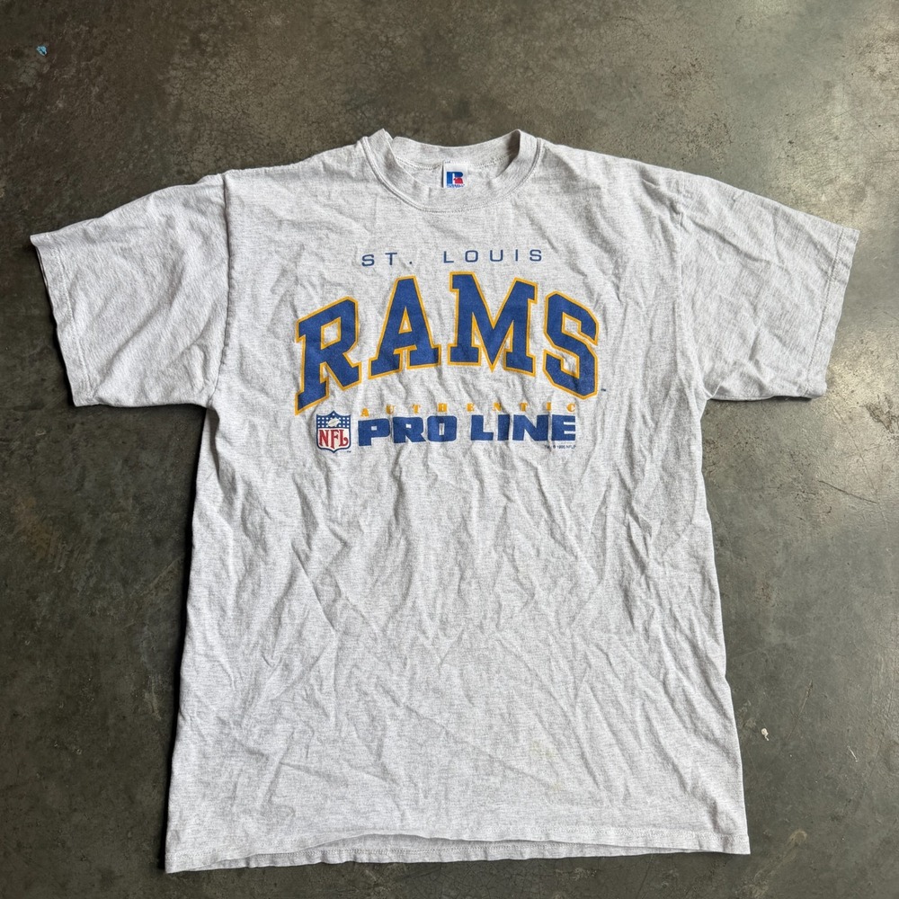 Vintage 90s St. Louis Rams NFL Pro Line Russell Athletic USA Made Shirt Mens L